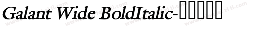 Galant Wide BoldItalic字体转换